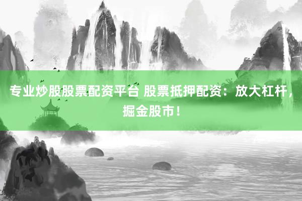 专业炒股股票配资平台 股票抵押配资：放大杠杆，掘金股市！