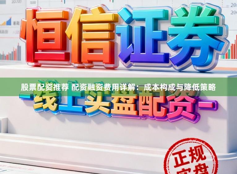 股票配资推荐 配资融资费用详解：成本构成与降低策略